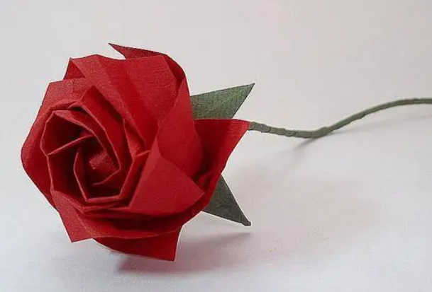 玫瑰花折紙教程