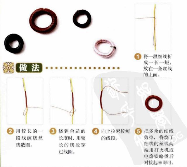 新手入門細(xì)繩手鏈編法（史上最全的手繩手鏈基本編法）(48)