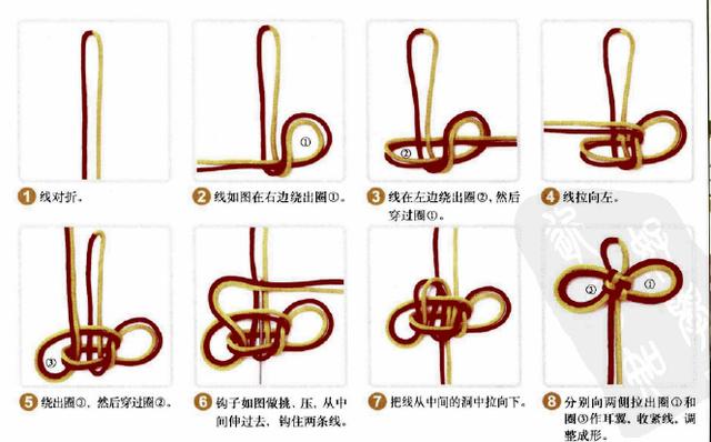 新手入門細(xì)繩手鏈編法（史上最全的手繩手鏈基本編法）(40)