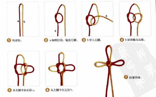 新手入門細(xì)繩手鏈編法（史上最全的手繩手鏈基本編法）(35)