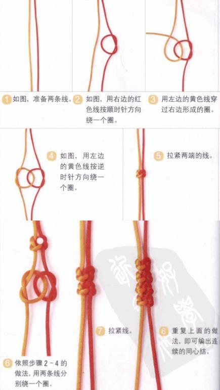 新手入門細(xì)繩手鏈編法（史上最全的手繩手鏈基本編法）(17)
