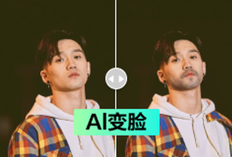 根據AI算法改變人臉屬性