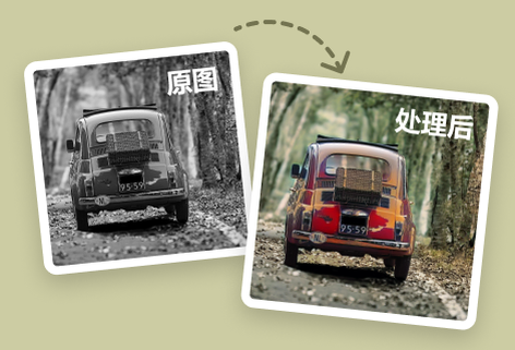 用鮮艷的色彩為舊照片上色