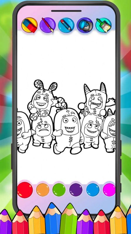 奇數(shù)涂色（Oddbods Coloring Game）