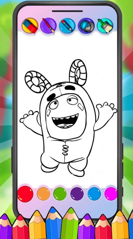 奇數(shù)涂色（Oddbods Coloring Game）