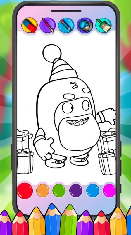奇數(shù)涂色（Oddbods Coloring Game）