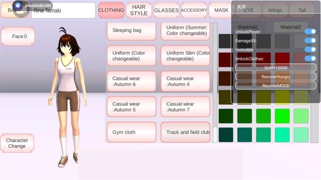 櫻花校園內(nèi)置MOD菜單英文(SAKURA SchoolSimulator)