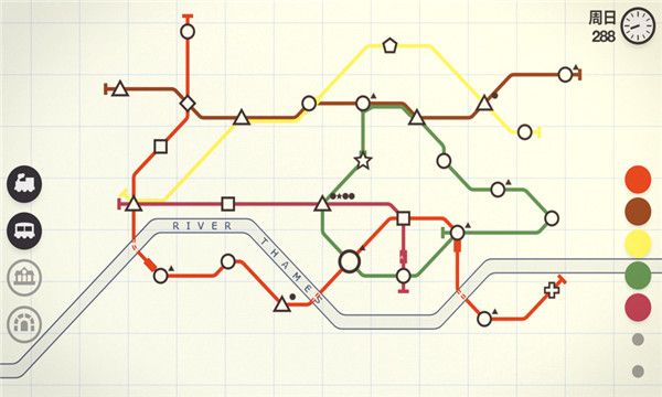 迷你地鐵全地圖(Mini Metro)