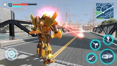 飛行警察變形機甲(Flying Police Robot Game)