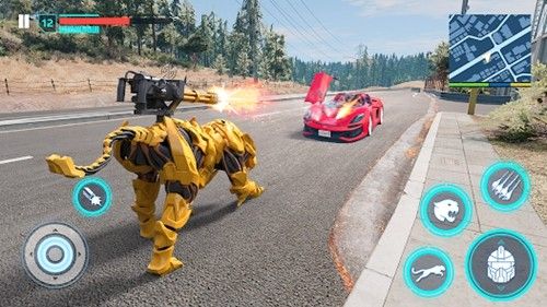 飛行警察變形機甲(Flying Police Robot Game)